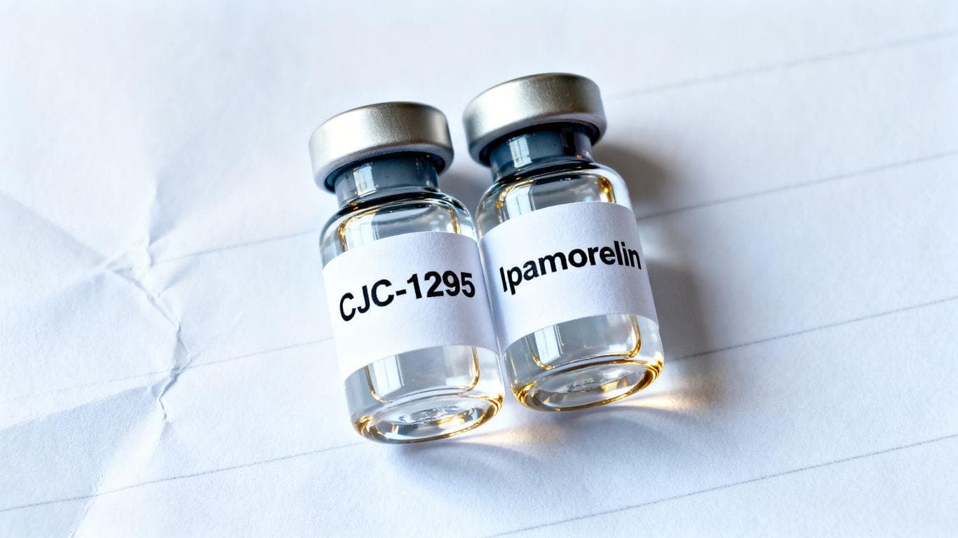 Vials of CJC-1295 and Ipamorelin