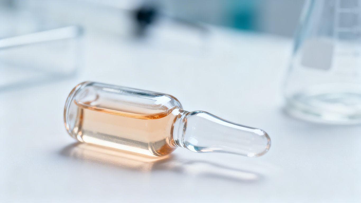 Vial of CJC-1295 peptide therapy