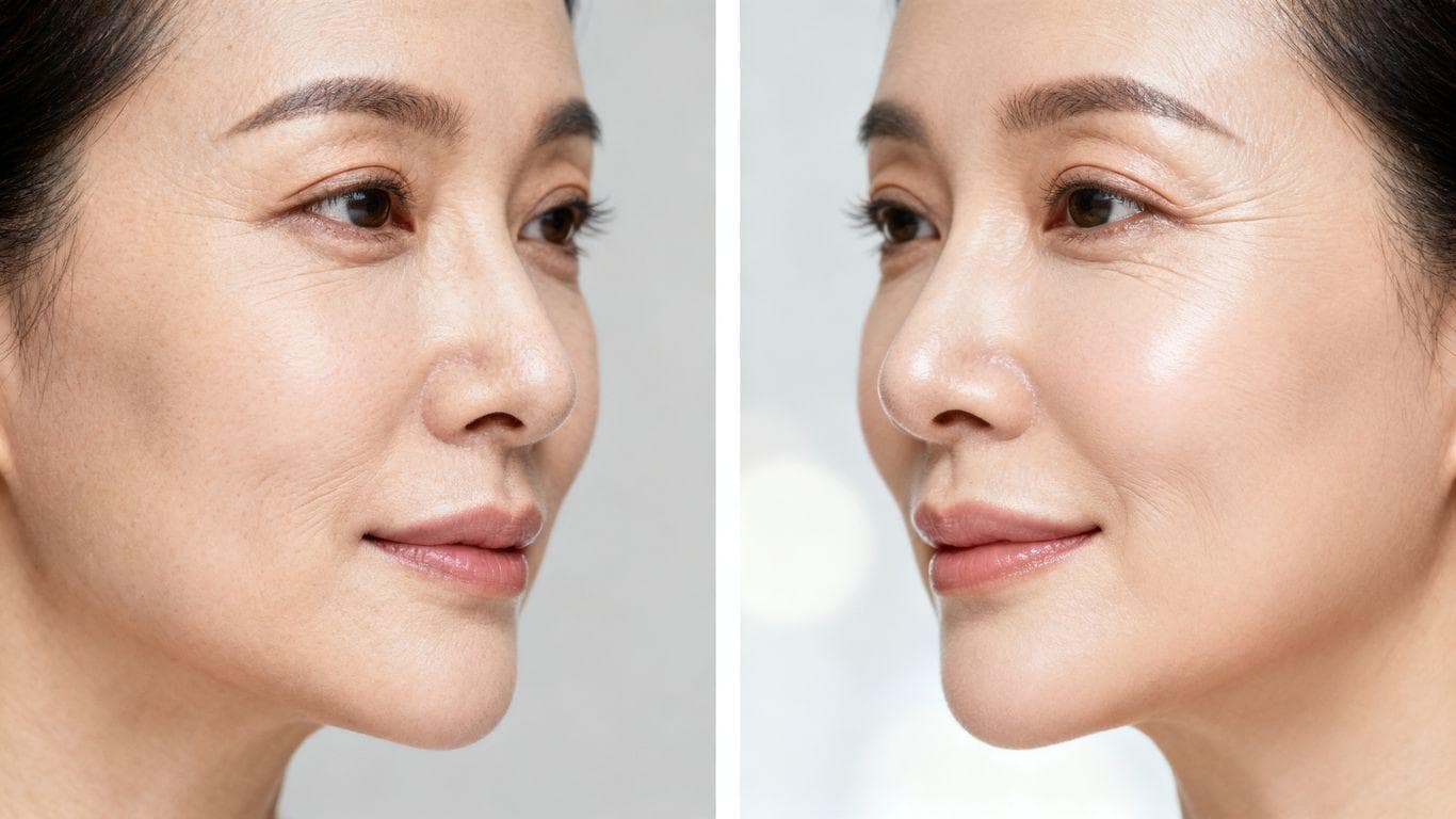 GHK CU peptide injection before and after results
