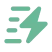 Lightning bolt icon representing fast delivery